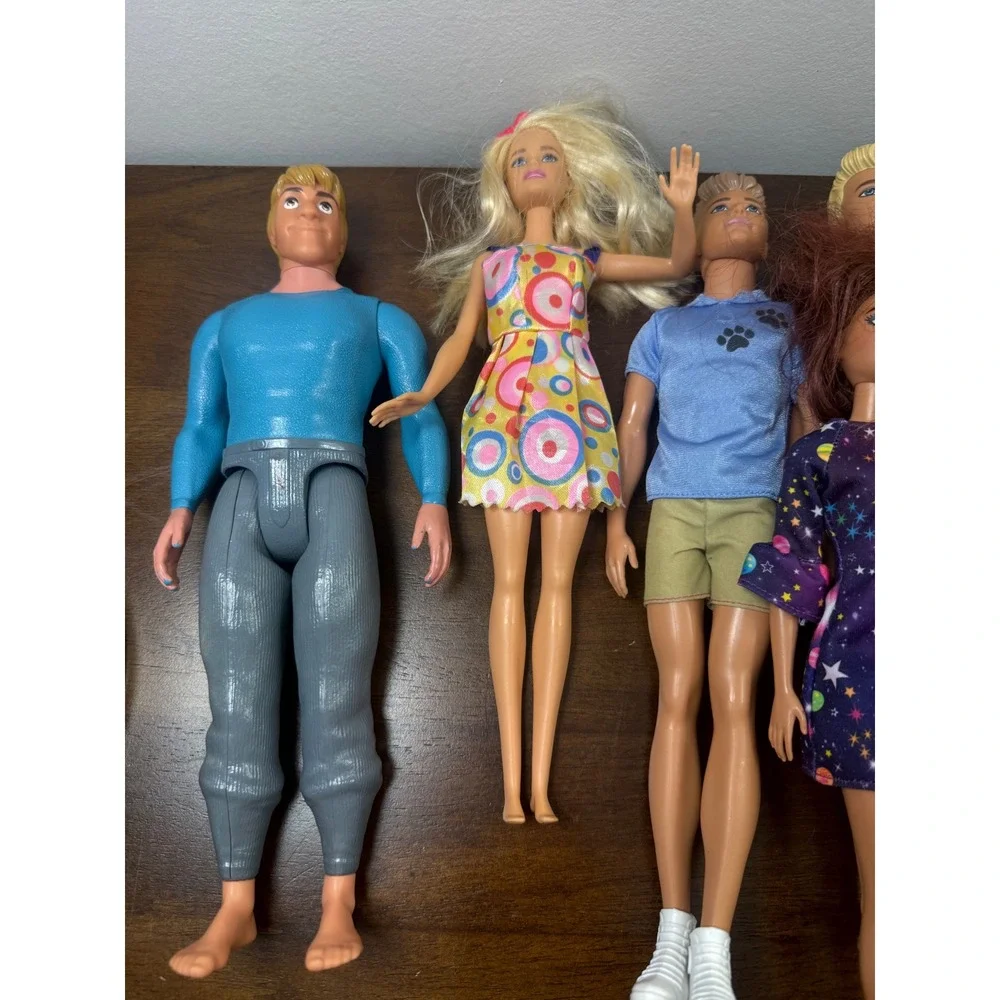 Mattel Barbie Disney Doll Lot Ken Anna Frozen Fashionistas Ballerina 11 Count